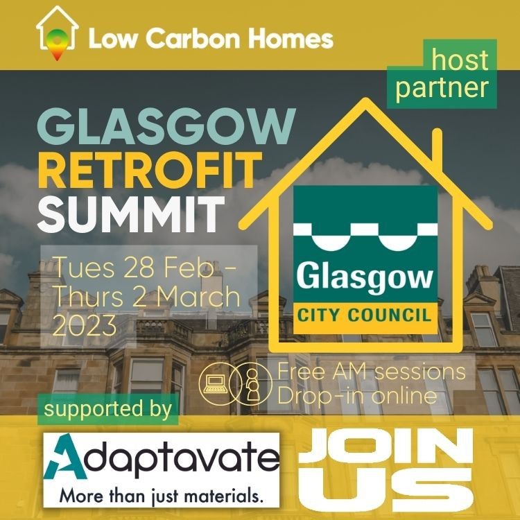 Adaptavate to exhibit at Glasgow Retrofit Summit